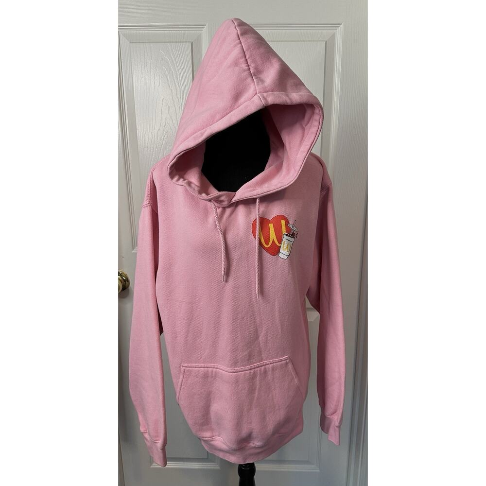 SweeteaMcDonalds Pink Hoodie Size Medium - Limited Edition Cupid Design